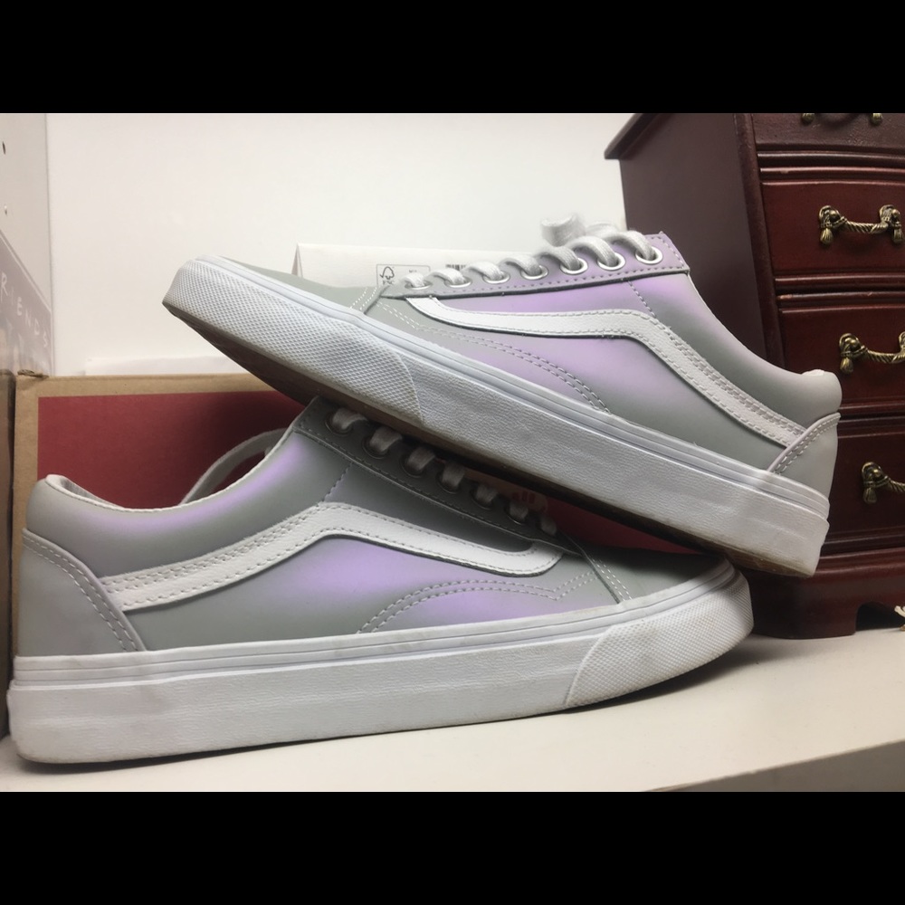 Muted metallic old skool skate vans